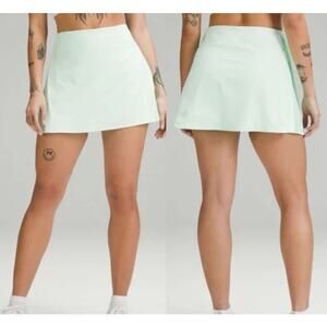 Lululemon Peek Pleat High-Rise Tennis Skirt Mint Moment Size 2 Athletic Stretch
